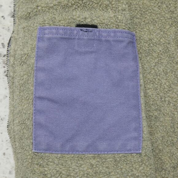 Vintage Carhartt WOMENS WV001 BDK Sherpa Lined Purple Vest Size Small - Picture 8 of 11